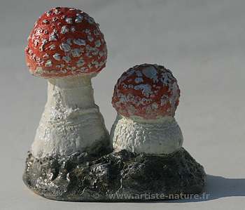 Milisten Lot de 9 petits champignons en plastique pour la fabrication de bijoux en résine style aléatoire 