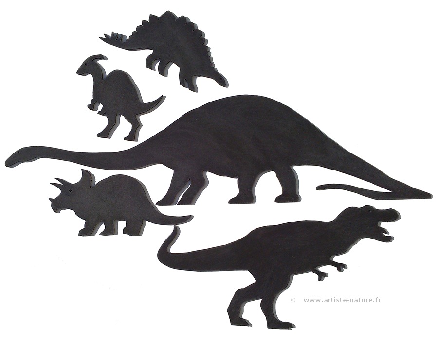 Lot de 5 décors dinosaure