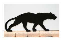 decor artisanal panthere noire repositionnable