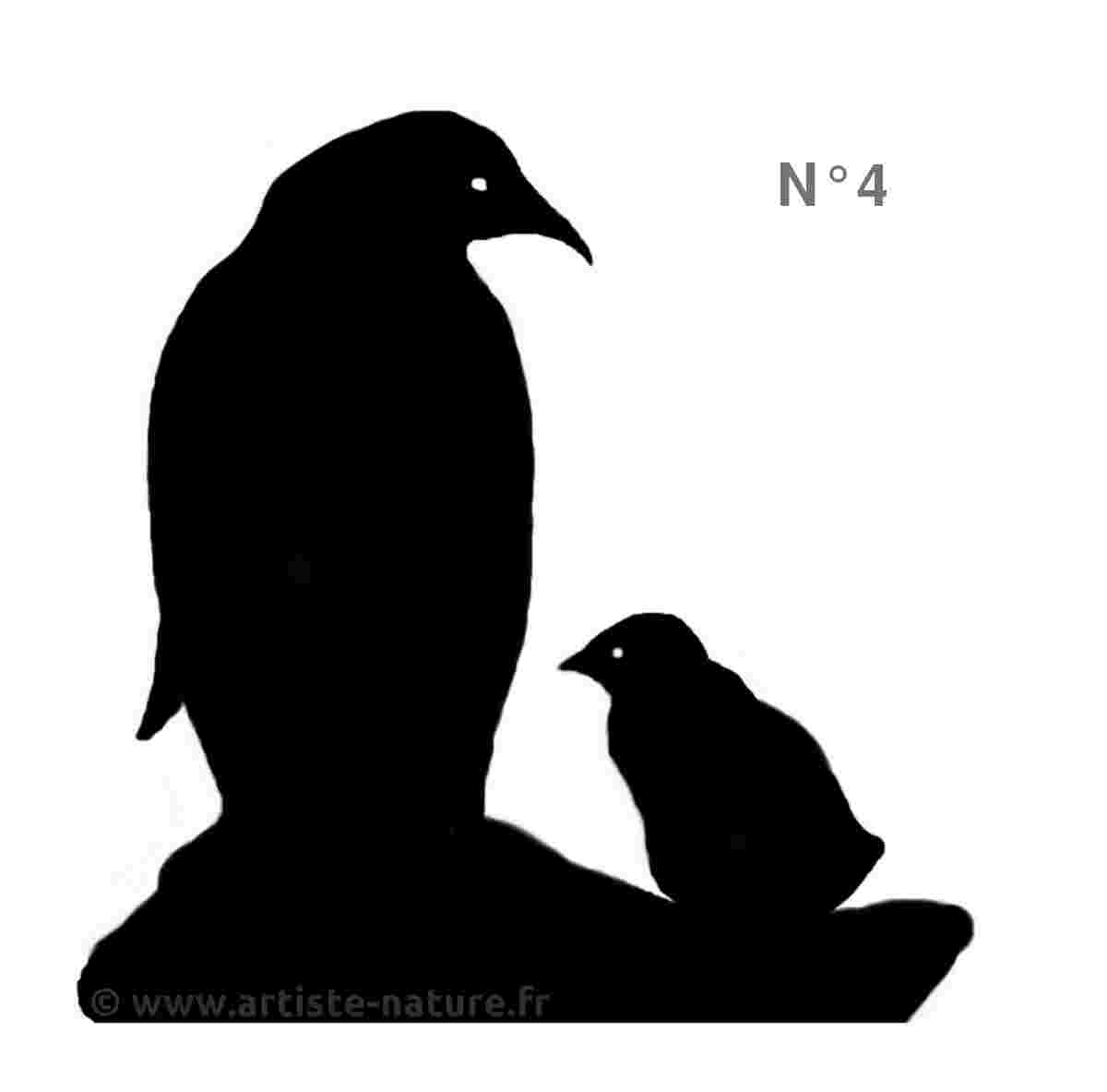 Silhouette Pingouin Manchots Empereur N°4