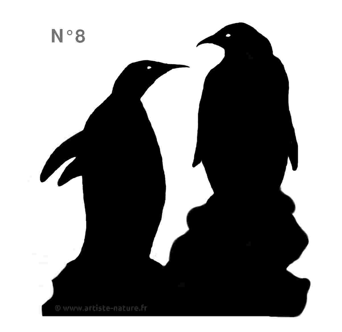 Silhouette Pingouin Manchots Empereur N°8