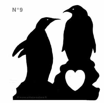 decor nature pingouins 9 ardoise repositionnable